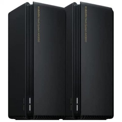 XIAOMI Pack 2 routeurs Wifi Bi-bande  Mesh System AX3000 Noir