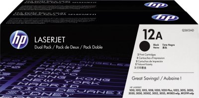 HP Pack 2 toners  lasertjet 12a - noir