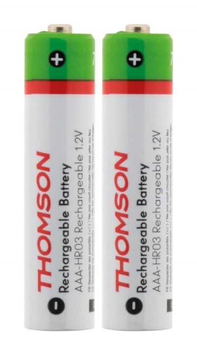 THOMSON Pack 2x piles rechargeables HR03 AAA 900 mAh -  