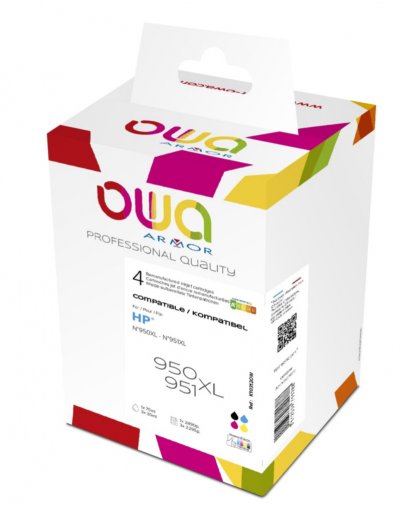 OWA Pack 4 Cartouches Compatibles Hp 950xl/951xl Bcmy - 