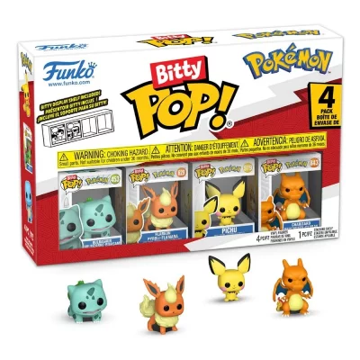 FUNKO Pack 4 Figurines  Bitty Pop Pok&eacute;mon Bulbasaur 