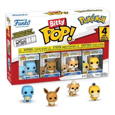 FUNKO Pack 4 Figurines  Bitty Pop Pok&eacute;mon Squirtle 