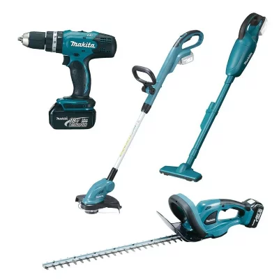MAKITA Pack 4 Outils 18 V 2X3 Ah DLX4093 (DHP453+DUH523+DUR181+DUL180)