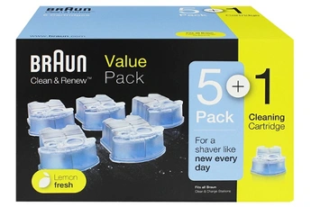 BRAUN Pack 5+1 de cartouches nettoyantes  Clean & Renew CCR