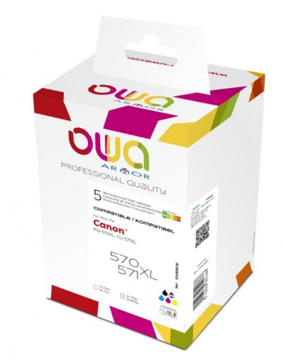 OWA Pack 5 Cartouches Compatibles Canon Pgi570/cli571 Xl Bbcmy