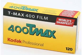KODAK Pack 5 pellicules monochrome  T-Max 400 120 