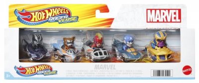 HOT WHEELS Pack 5 v&eacute;hicules  Raceverse Marvel