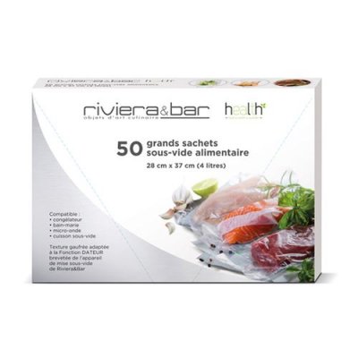 RIVIERA & BAR Pack 50 sachets sous-vide pour PSV660 et PSV760 - Riviera-et-Bar