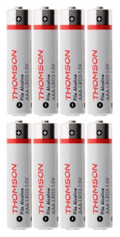 Pack 8 piles alcalines LR03 AAA 1,5 V 