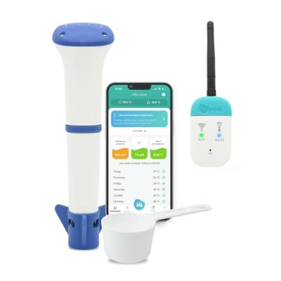 IOPOOL Pack analyseur de piscine connect&eacute; EcO Start Sel + Connect - 