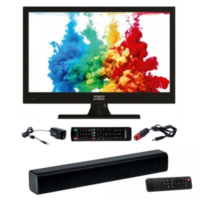 ANTARION PACK  TV LED 16" 41cm T&acute;l&acute;vision HD + Barre de Son Compact Bluetooth