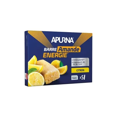 APURNA Pack barres energetiques  amande energie citron 5x25g