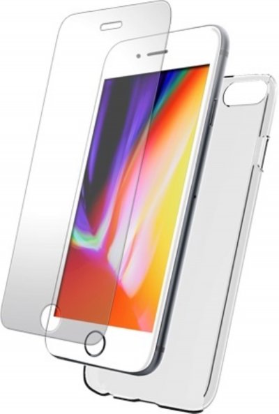 BIGBEN Pack  CONNECTED iPhone 7/8/SE Coque + Verre trempe Blanc 