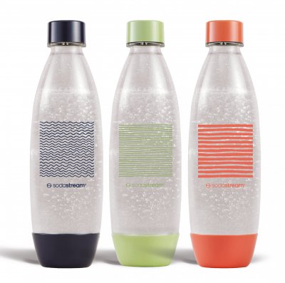 SODASTREAM Pack Bouteille de gaz&eacute;ification 1L Fuse - lot de 3 