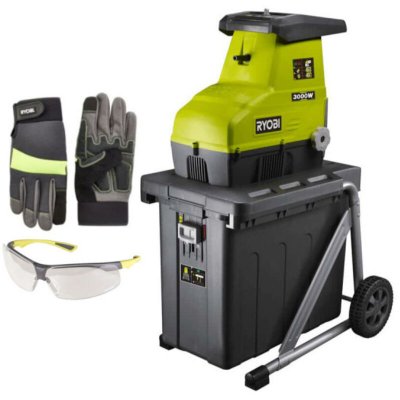 RYOBI Pack broyeur de v&eacute;g&eacute;taux  RSH3045U + accessoires