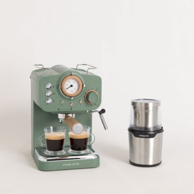  Pack cafeti&egrave;re expresso - Create - THERA RETRO - 20 bars - Moulin MILL PRO