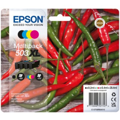 EPSON Pack Cartouche d'encre  Piment noir XL + 3 couleurs 