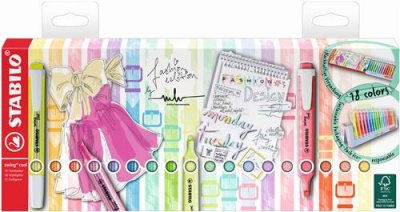 STABILO Pack chevalet  Swing Cool 18 couleurs