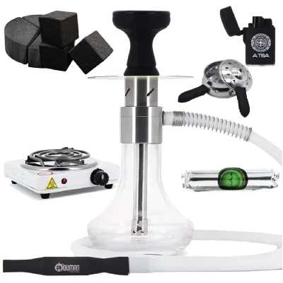 HND Pack Chicha Oduman Monster + Charbons + Chauffe Charbon + Foyer Silicone + Plaque Allume Charbon