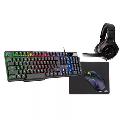 THE G LAB Pack clavier et souris gamer THE G-LAB COMBO SULFUR FR