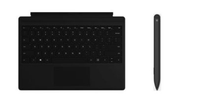 MICROSOFT Pack clavier Signature Alcantara et stylet  pour Surface Pro 8 et Surface Pro X Noir