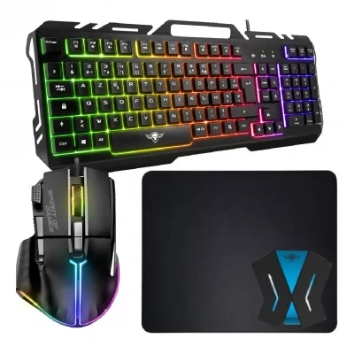 GENERIQUE Pack Clavier Souris PS4 Pro-K5 RGB et Convertisseur