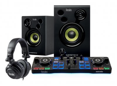 HERCULES Pack complet  DJ Starter Kit avec Serato DJ Lite Noir