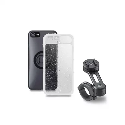 SP CONNECT Pack complet SP-CONNECT Moto Bundle fix&eacute; sur guidon iPhone 8/7/6S/6