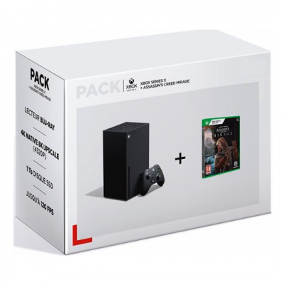 MICROSOFT Pack Console Xbox Series X Noir + Assassin's Creed Mirage Xbox