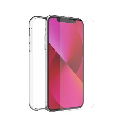 MUVIT FOR CHANGE Pack coque recycletek et verre tremp&eacute;  iPhone 11