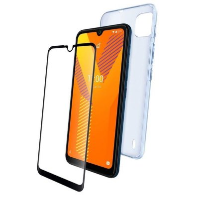 WIKO PACK COQUE TRANSPARENTE + VERRE TREMPE POUR  Y62