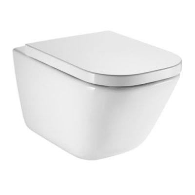 ROCA Pack Cuvette WC suspendue porcelaine Clean Rim 