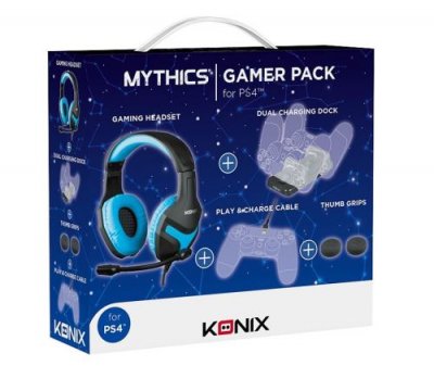 KONIX Pack D'accessoires Gamers Mythics Pour Ps4
