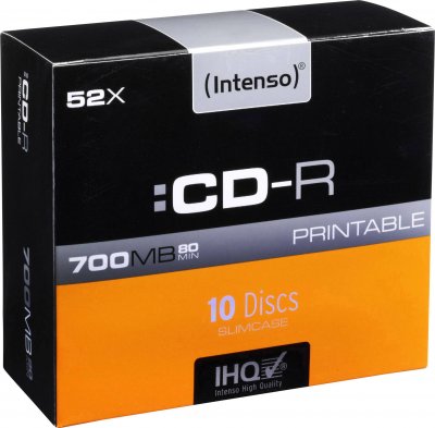INTENSO Pack de 10 CD-R 52X -  - 700Mb