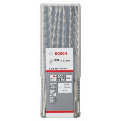 BOSCH Pack de 10 forets &agrave; b&eacute;ton &agrave; queue sds-plus x5-l sds-plus-7 &Oslash;10mm longueur 165mm  2608585065