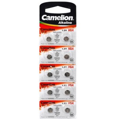 CAMELION Pack De 10 Piles  Alcaline Ag4 0% Mercury/hg