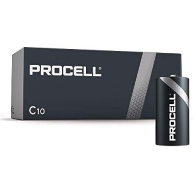 DURACELL Pack de 10 piles  industrielles lr14 baby c 5000394082892