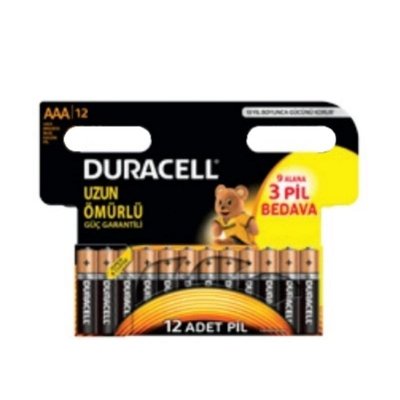 DURACELL Pack de 12 piles  Plus MN2400/LR3 Micro AAA 