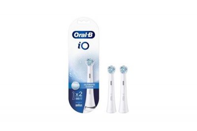 ORAL B Pack de 2 brossettes  iO Ultimate Clean Blanc 