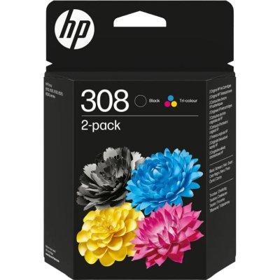 HP Pack de 2 cartouches d'encre originales  308 noir/tricolore