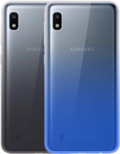 BIGBEN CONNECTED Pack de 2 Coques pour Samsung Galaxy A10 A105 Semi-rigides Color Block Bleu