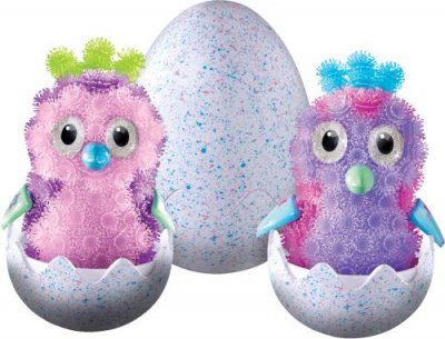 BUNCHEMS Pack de 2 figurines  &OElig;uf Hatchimals Mod&egrave;le al&eacute;atoire 