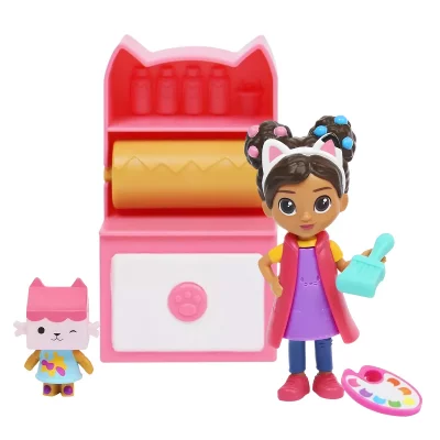 SPIN MASTER Pack de 2 figurines et accessoires Studio art Gabby's Dollhouse