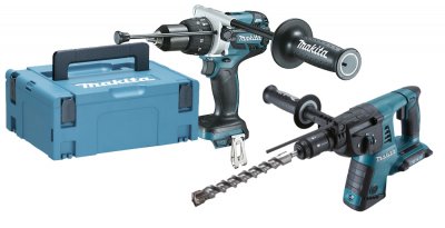 MAKITA Pack de 2 outils 18V LXT (DHR264 / DHP481) (sans batterie ni chargeur) en coffret MAKPAC -