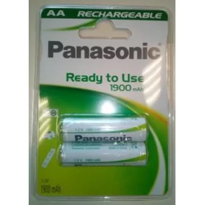 PANASONIC Pack de 2 piles rechargeables  Evolta AA Ni-MH LR06 