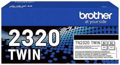 BROTHER Pack de 2 toners  TN2320 Noir 