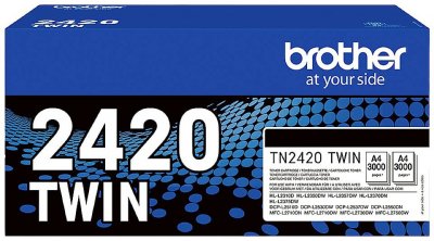 BROTHER Pack de 2 toners  TN2420 Noir 