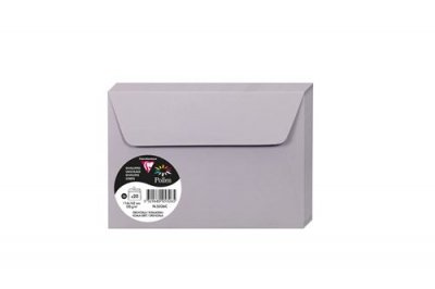 POLLEN BY CLAIREFONTAINE Pack de 20 enveloppes C6 Pollen 114 x 162 mm Gris Koala