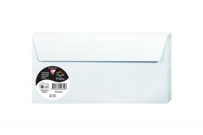 POLLEN BY CLAIREFONTAINE Pack de 20 enveloppes DL Pollen 110 x 220 mm Bleu ciel