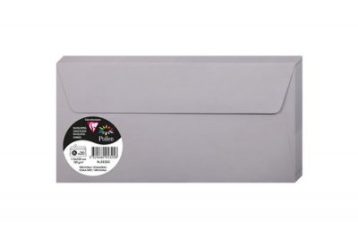 POLLEN BY CLAIREFONTAINE Pack de 20 enveloppes DL Pollen 110 x 220 mm Gris Koala